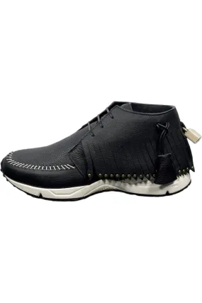 Buscemi Mens Gladiator Black/White Leather Sneakers