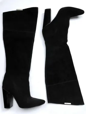 Calvin Klein Size 10 Black Suede Boots