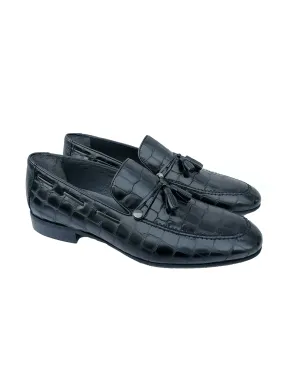 Federico Luciani Sy-Horasan Leather Tassle loafer Shoe Men