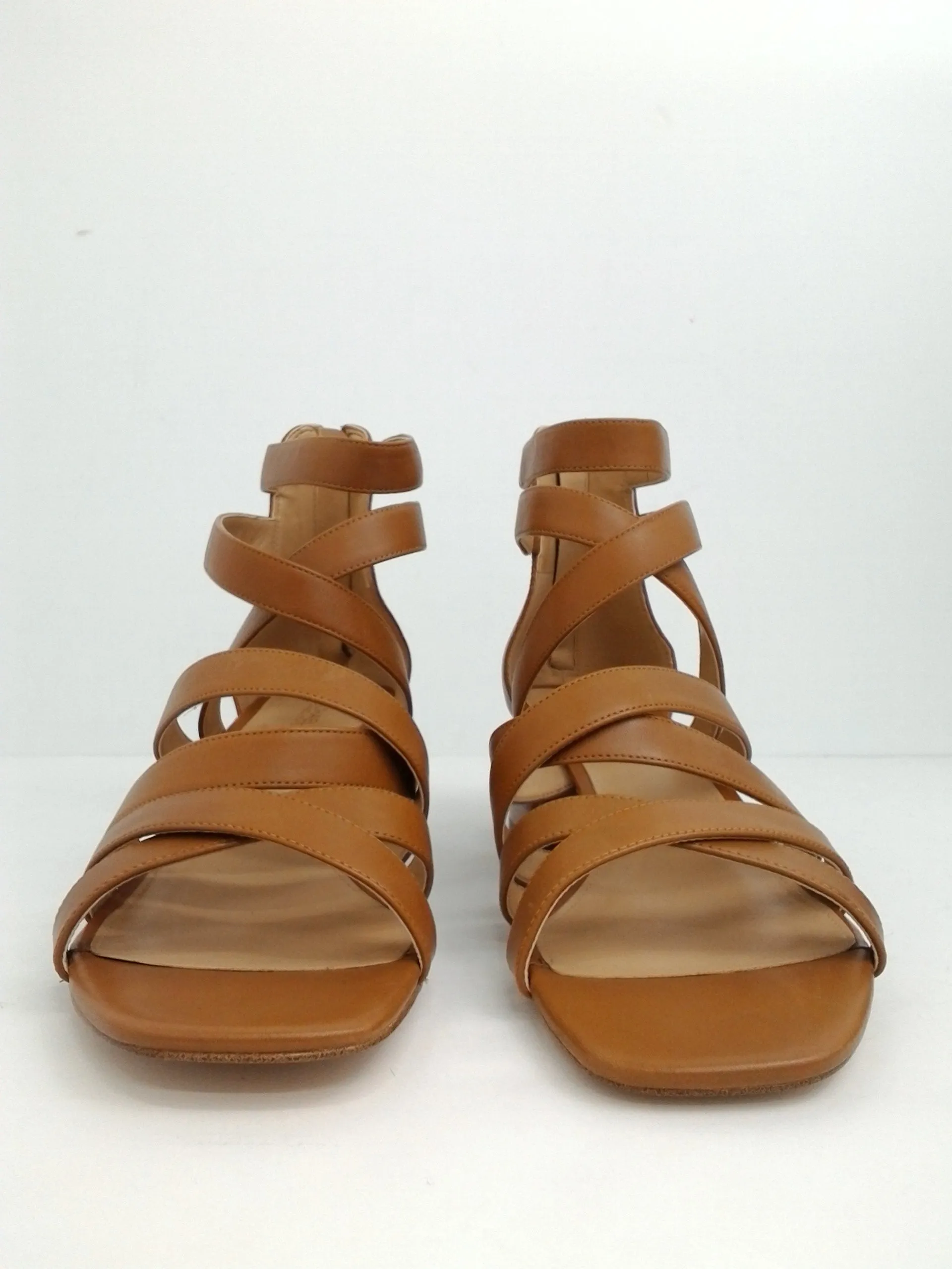 Michal Kors Women's Brown Leather Sandal Size 11 M