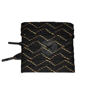 Mr Lacy Hikies Flat - Black/Brown/Light Brown Shoelaces 150cm